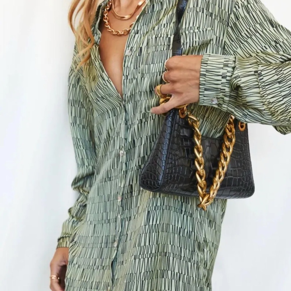 12th Tribe Green Mini Dress